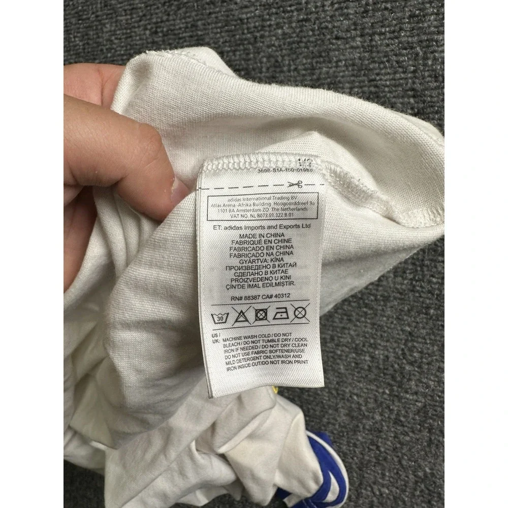 Womens Adidas 2015 Chelsea FC Soccer T-Shirt White Blue, Size M